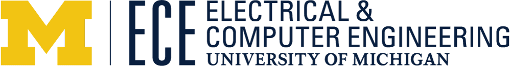 ECE Electrical & Computer Engineering With a capital M in Yellow color