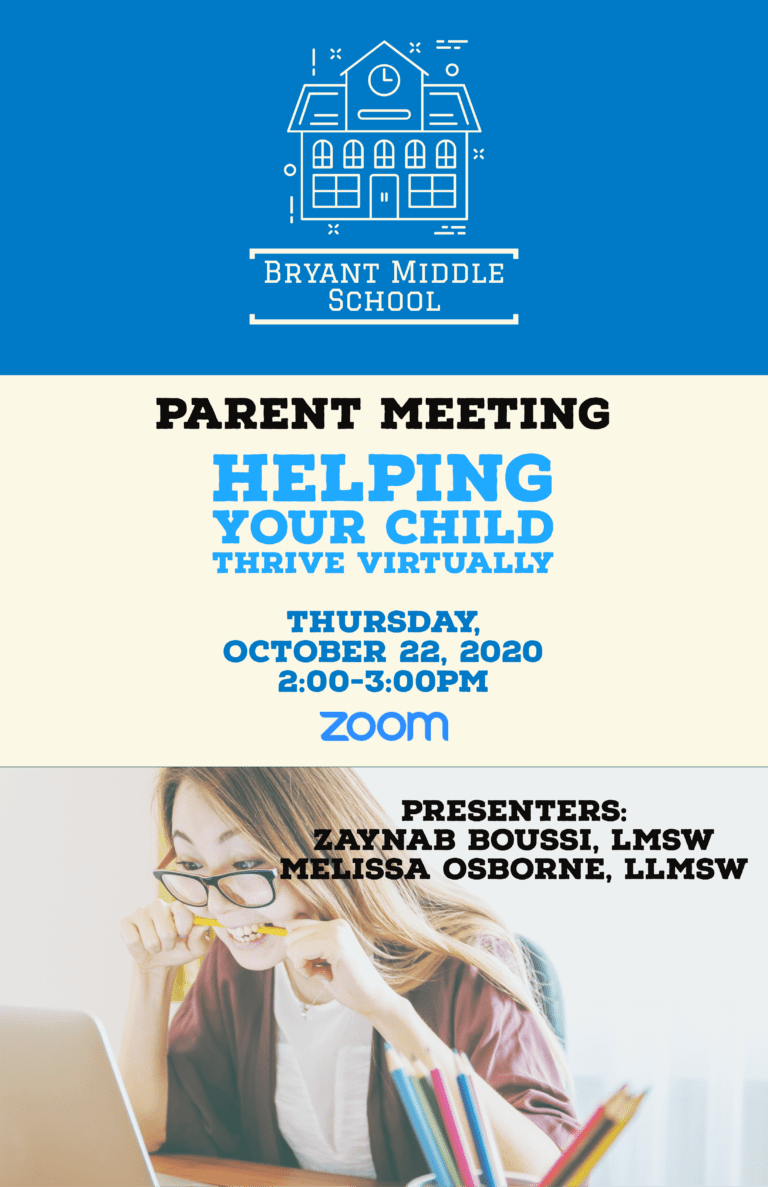 Parent Meeting Thursday, October 22