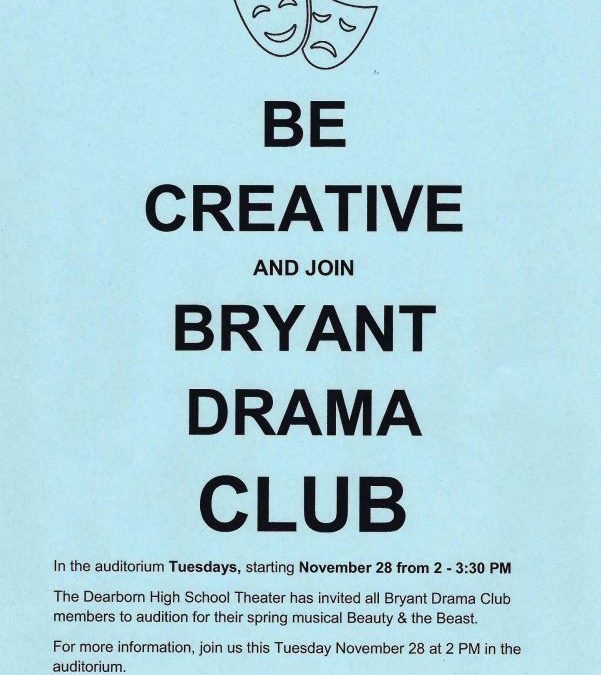 🌟 Be a Star with Bryant Drama Club! 🎭✨