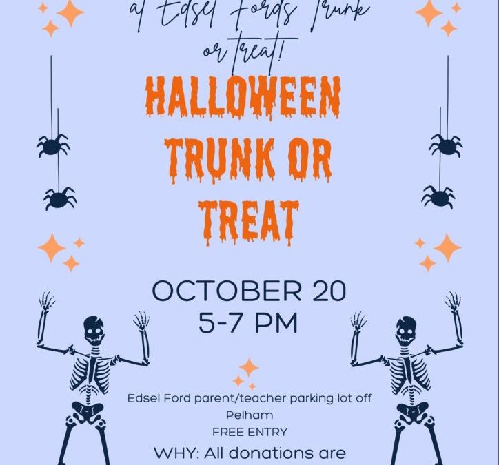 Edsel Ford’s High School Trunk or Treat